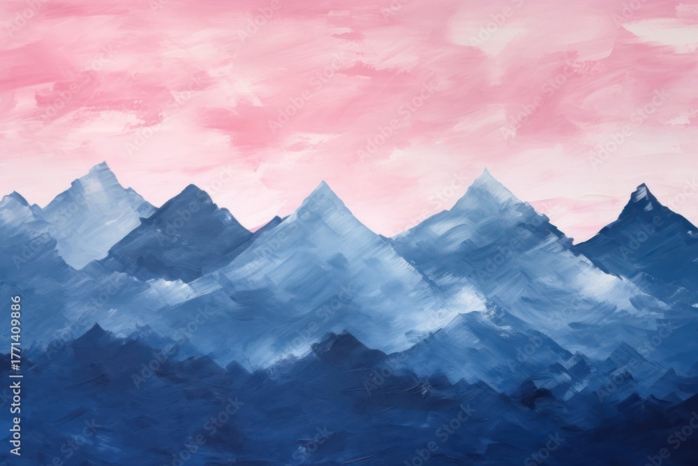 Fototapeta premium Mountain art backgrounds landscape.