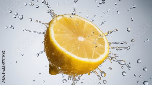 lemon in water splash,lemon in water splash, fresh lemon splash, lemon with water droplets, lemon underwater, lemon close up splash, lemon fruit in motion, lemon juice splash, citrus fruit in water, l