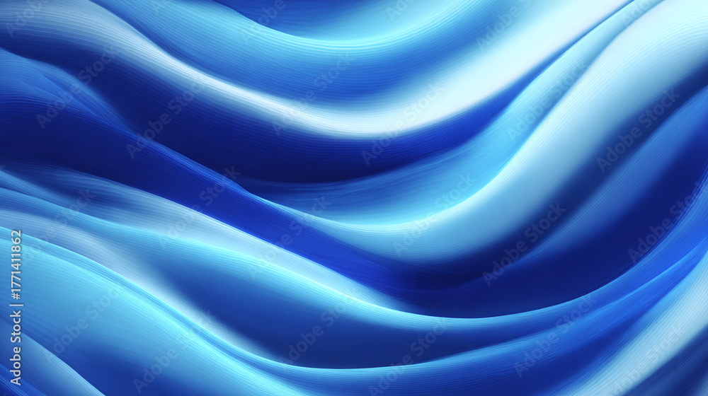Obraz premium An abstract blue wavy background, perfect for a modern design concept