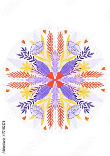 CIRCLE floral background