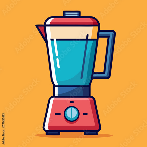 Creative blender vector art illustration