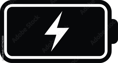 full battery icon silhouette