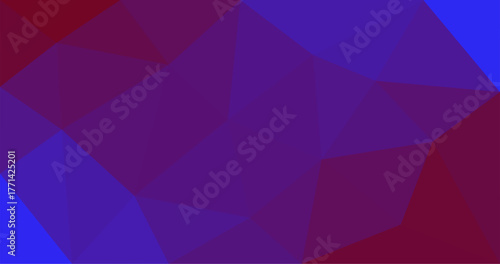 Purple Red Background from Low polygons Texture of geometric shapes with shadows and light