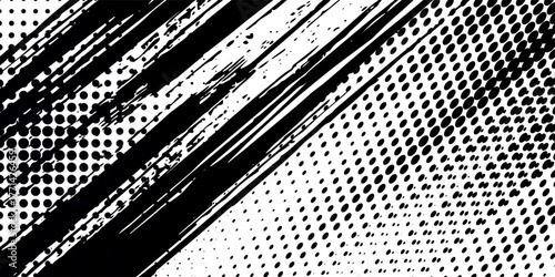 Modern white and blue color pattern gradient grunge texture background. Dots pop art comics dark art