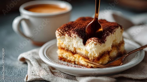 Decadent Lemon Meringue Cheesecake: Caramel Sauce Dripping Down a Rich Dessert with Torched Meringue Topping, Close-up