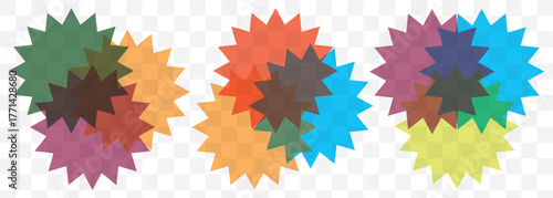 Venn Diagram Illustration For Scrapbook, Flyers, Posters, Web, Greeting Cards, Science, Data Information. Abstract flat background for business card and flyer template, vector illustration. EPS 10.