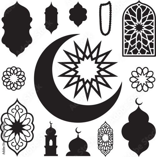 Collection of Islamic Symbols and Ornaments