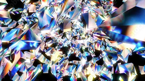 background with lights. 	abstract background animation. 3D geometric shapes with pink crystal radiance. luxury diamonds loop-able background. rotation of the colorful glasses	


