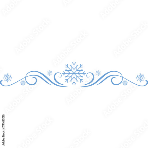 Christmas snowflake divider