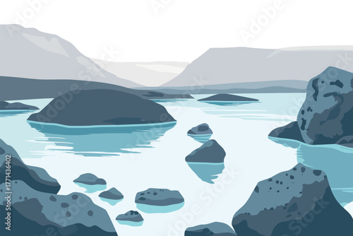 The Blue Lagoon in Icelands Geothermal Spa