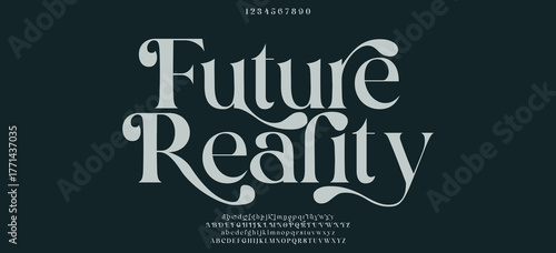 Luxury beauty font alphabet logo. Typography beautiful fashion elegant classic letters serif italic fonts wedding vintage retro casters logos. vector illustration