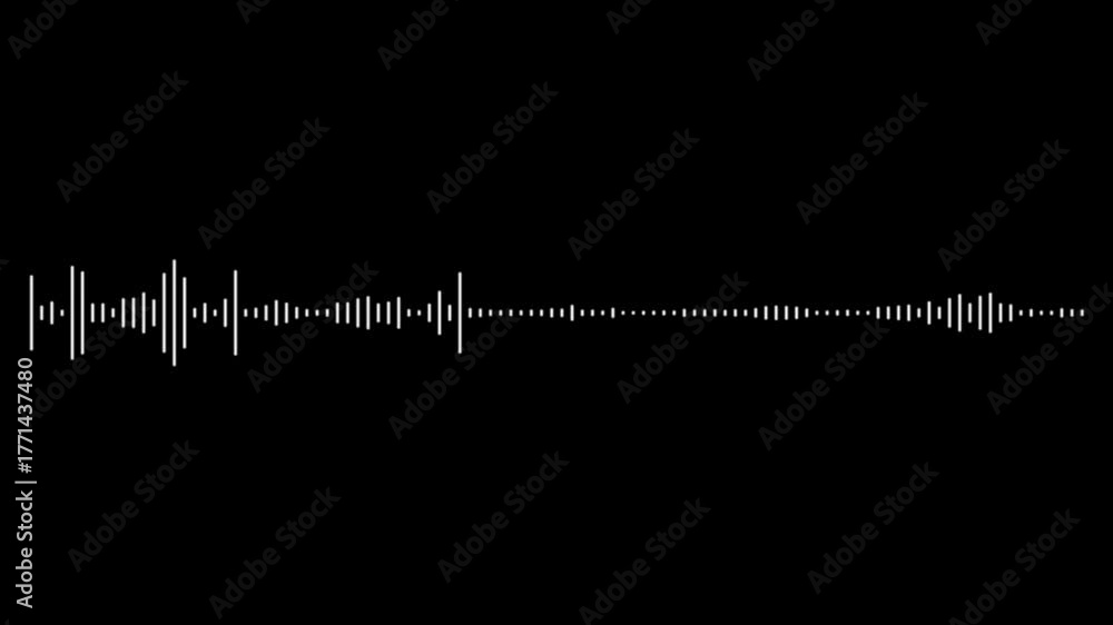 Dynamic equalizer visual effect, Abstract sound waves, Digital simple ...