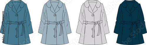 Fashionable belted coats in various shades for a chic and stylish wardrobe