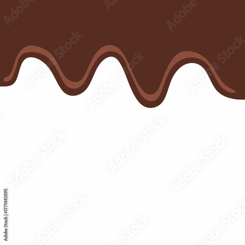 chocolate drip vector, choco melted, hot cocoa flow, sweet dessert vector, milk drop illustration, brown liquid wave, melting chocolate cartoon