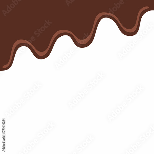 chocolate drip vector, choco melted, hot cocoa flow, sweet dessert vector, milk drop illustration, brown liquid wave, melting chocolate cartoon