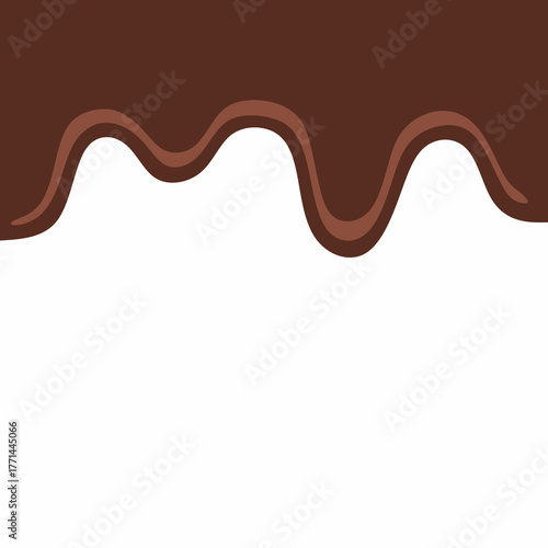 chocolate drip vector, choco melted, hot cocoa flow, sweet dessert vector, milk drop illustration, brown liquid wave, melting chocolate cartoon