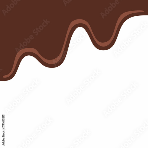 chocolate drip vector, choco melted, hot cocoa flow, sweet dessert vector, milk drop illustration, brown liquid wave, melting chocolate cartoon