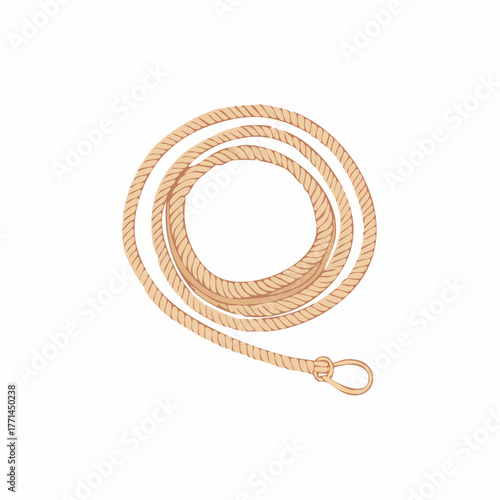 Illustration design plat de lasso beige moderne
