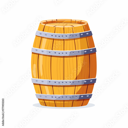 Baril stylisé isolé symbole western et Far West