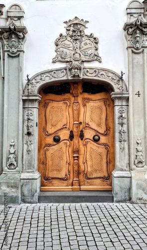 Old wooden door in Konstanz, Germany