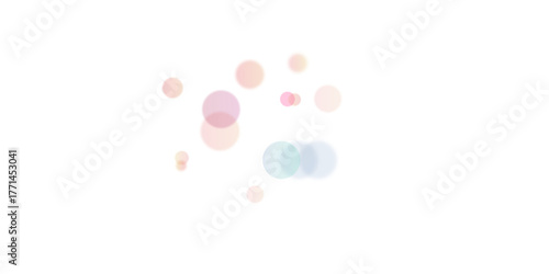 Obraz na plátně Abstract bokeh texture in muted tones – light orbs creating airy atmosphere boke