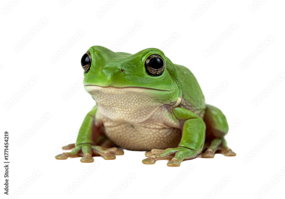 Fototapeta premium Frog with transparent PNG background