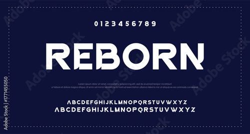 Sport modern urban alphabet fonts. Typography, abstract technology, fashion, digital, future creative logo font. vector illustration