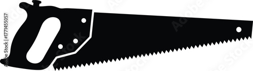 hand saw icon silhouette