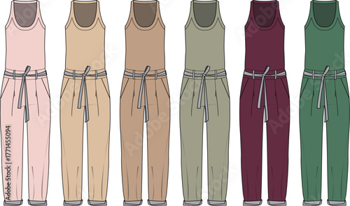 Stylish Jumpsuit Collection Trendy Color Palette for Fashion Forward Designs and Women's Apparel