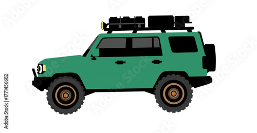 luxury modern side view off road vehicle car 