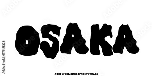 Creative Hand Drawn Uppercase. Street Art Classic Lettering Fashion Designs Typography modern serif decorative vintage concept	