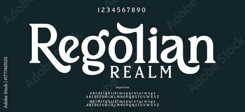 Abstract Fashion font alphabet. Minimal modern urban fonts for logo, brand etc. Typography typeface uppercase lowercase and number. vector illustration.