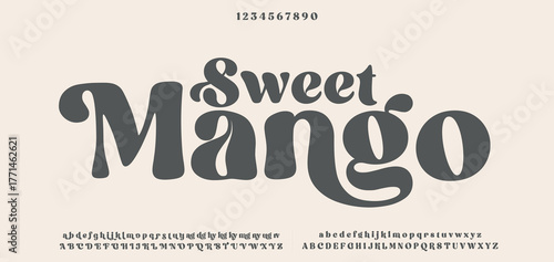 Classic typography elegant. Lettering minimal fashion designs. Alphabet uppercase, ampersand, ligatures. Vector illustration word.