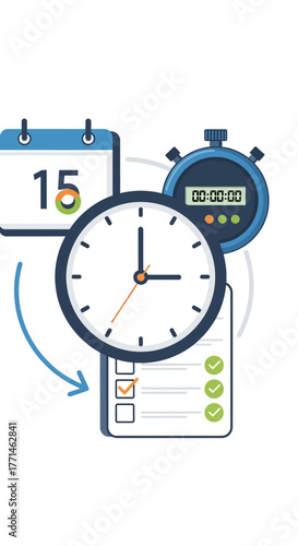 Time management and planning for tasks and deadlines.