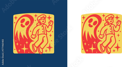 ghost hunting t-shirt design vector illustration 