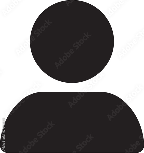 PrintSimple silhouette icon of a person