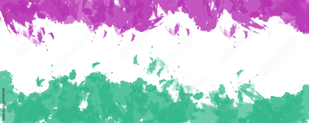 Obraz premium Abstract digital art with purple teal and glitch effects energetic modern design element isolated on transparent background