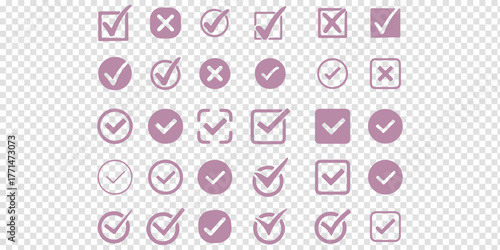 check mark icons tick symbols in green circle . Represents confirmation, approval, success, or completed tasks or status. for web, checklists, and task completion projects