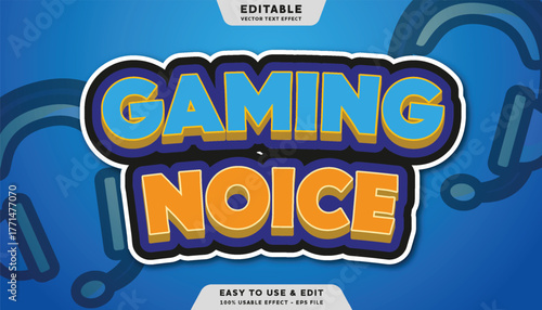 gaming voices editable text effect