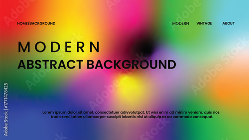 Modern abstract colorful gradient background