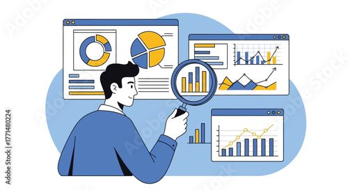 Data Analysis and Business Analytics with Charts, Graphs, and a Magnifying Glass