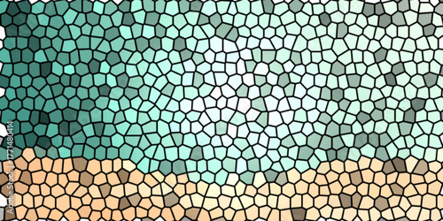 Seamless animal pattern and texture of fish, crocodile, and snake for designing wallpaper and other backgrounds