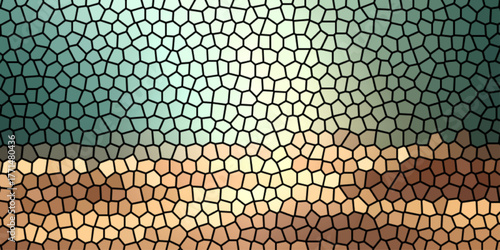 Green snake skin pattern texture with a metallic wire mesh design