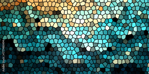Colorful geometric mosaic pattern abstract texture background