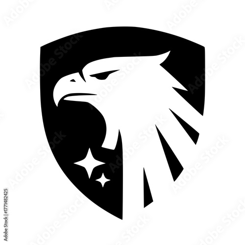 head of an eagle vector