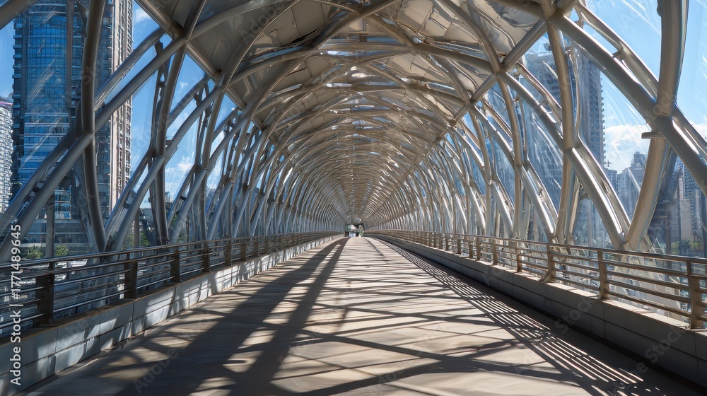 Fototapeta premium Modern Bridge Architecture.