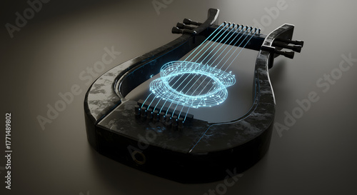 Futuristic Digital Lyre