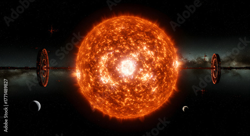 Futuristic Megastructures Around a Star