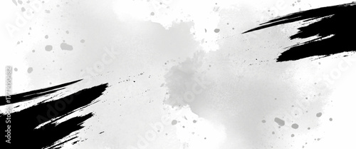 Vector abstract style black grange ink background.