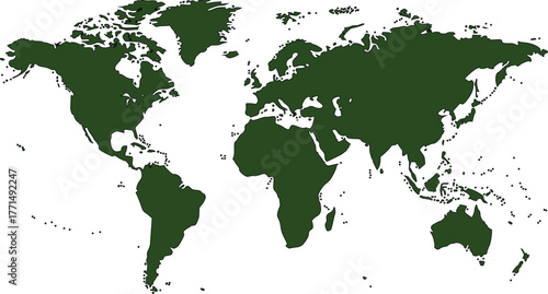 world map high quality vector illustration